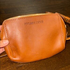 Portland Leather Rich Brown Crossbody Bag